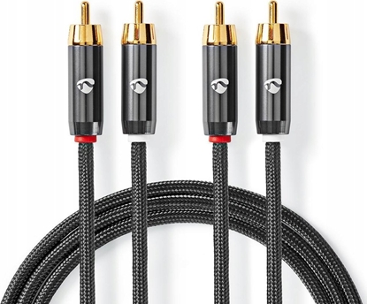 Picture of Kabelis Nedis 2x RCA - 2x RCA 2m