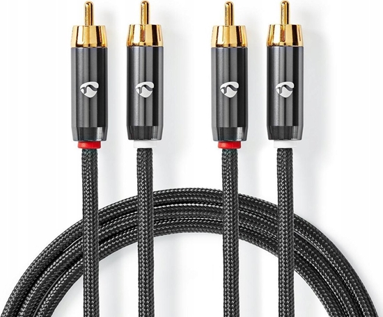 Picture of Kabelis Nedis 2x RCA - 2x RCA 2m
