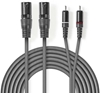 Picture of Kabelis Nedis 2x XLR M - 2x RCA M 1.5m