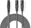 Изображение Kabelis Nedis 2x XLR M - XLR F 1.5m