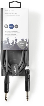 Attēls no Kabelis Nedis 6.35mm - 6.35mm 3m Stereo
