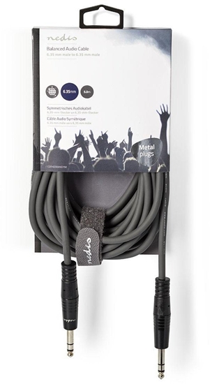 Picture of Kabelis Nedis 6.35mm - 6.35mm 5m Stereo