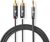 Picture of Kabelis Nedis AUX 3.5mm - 2x RCA 1m