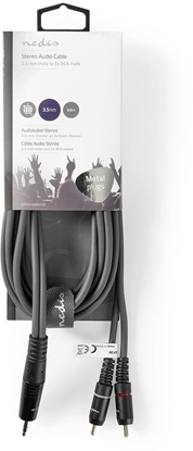 Picture of Kabelis Nedis AUX 3.5mm - 2x RCA 3m