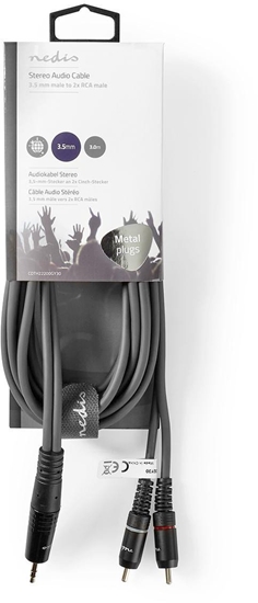Picture of Kabelis Nedis AUX 3.5mm - 2x RCA 3m