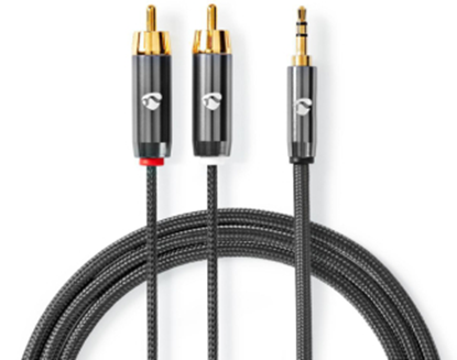 Picture of Kabelis Nedis AUX 3.5mm - 2x RCA 5m