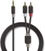 Picture of Kabelis Nedis AUX 3.5mm - 2x RCA 5m
