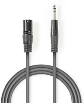 Attēls no Kabelis Nedis XLR M - 6.35mm M 3m