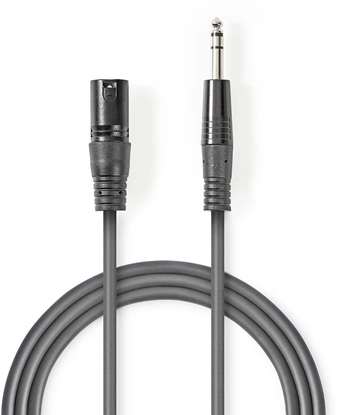 Attēls no Kabelis Nedis XLR M - 6.35mm M 5m