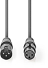 Picture of Kabelis Nedis XLR M - XLR F 5m