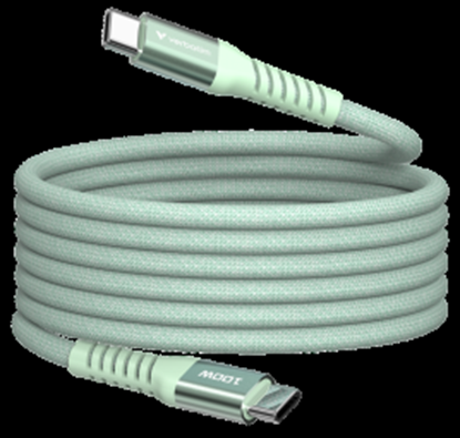 Изображение Kabelis Verbatim Sync & Charge Magnetic Type-C  100W 120cm Green