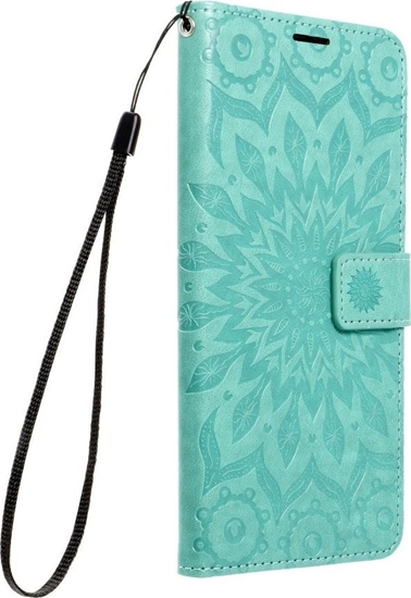 Изображение Kabura Forcell MEZZO Book do SAMSUNG Galaxy S21 FE mandala zielony
