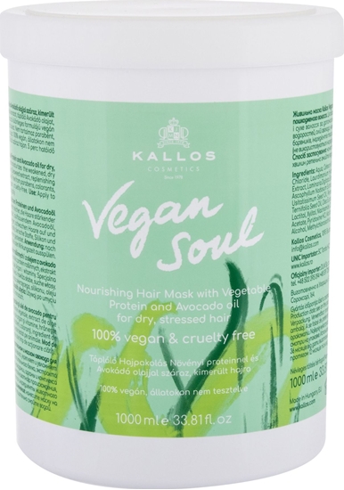 Picture of Kallos Kallos Cosmetics Vegan Soul Nourishing Maska do wosów 1000ml