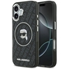 Picture of Karl Lagerfeld Apple iPhone 17 Silicone case with Magsafe KL Head Logo Black