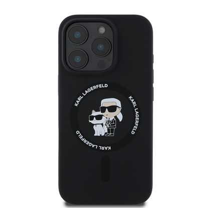 Picture of Karl Lagerfeld KLHMP16LSCMKCRHK Rear Cover for Apple iPhone 16 Pro