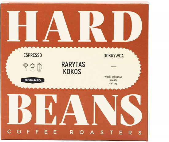 Изображение Kawa ziarnista Hard Beans Rarytas Kokos Espresso 250g
