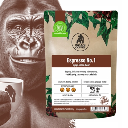 Изображение Kawa ziarnista Ingagi Coffee Espresso No 1 250g