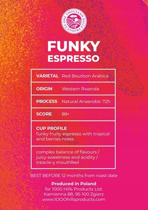 Attēls no Kawa ziarnista RWANDA MUHABURA FUNKY ANAEROBIC ESPRESSO 400g