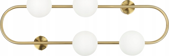 Picture of Kinkiet Beliani Lampa cienna 4-punktowa metalowa zota YANGO