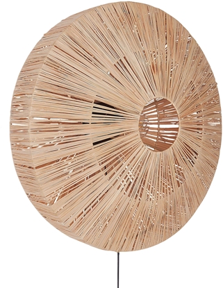 Attēls no Kinkiet Beliani Lampa cienna LUMUT Plecionka Naturalny