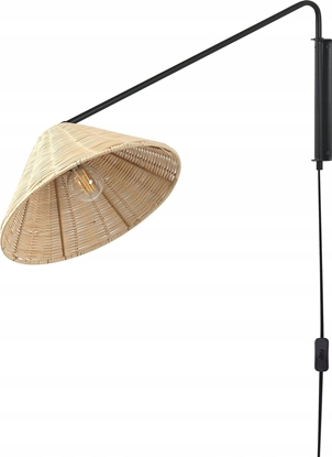 Attēls no Kinkiet Beliani Lampa cienna rattanowa naturalna PALENA
