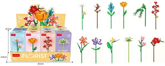 Picture of Klocki Kwiatki  MIX 12 el.