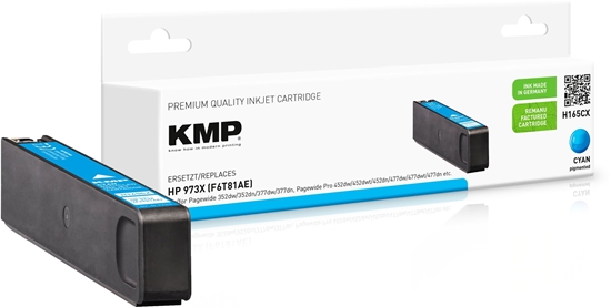 Picture of KMP H165CX, High (XL) Yield, Cyan, 115 ml, 7000 pages