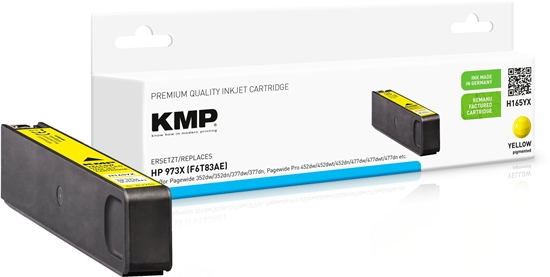 Picture of KMP H165YX, High (XL) Yield, Yellow, Pigment-based ink, 111.5 ml, 7000 pages