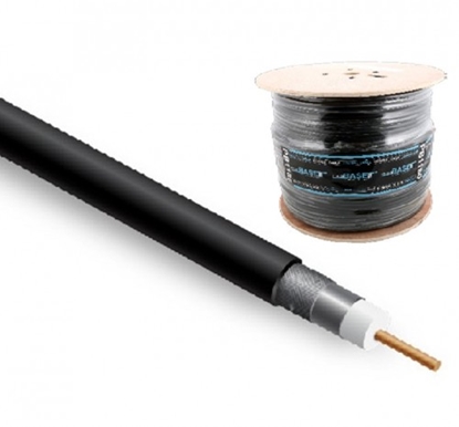 Picture of Koaksiālais kabelis, PRO BASE, RG6U, mitrumizturīgs ar želeju, 305m