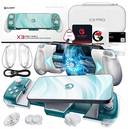 Picture of Kontroler mobilny GameSir X3 Pro USB-C z uchwytem na telefon