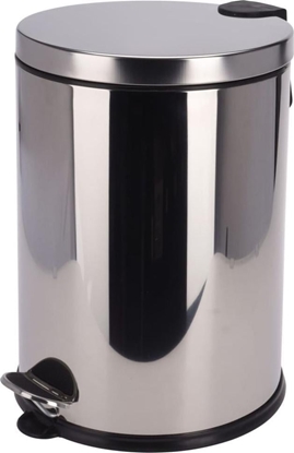 Picture of Kosz na mieci Excellent Houseware na peda srebrny (442484)