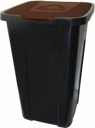Picture of Kosz na mieci OKT do segregacji 50L brzowy (GRE000211)