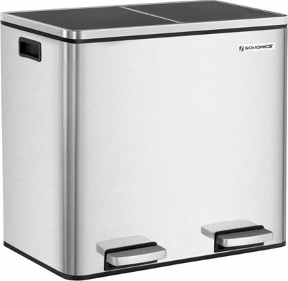 Изображение Kosz na mieci Songmics do segregacji na peda srebrny (SGM-LTB60NL)