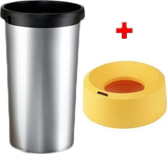 Picture of Kosz na mieci Vileda do segregacji 50L stalowy (Zes000020)