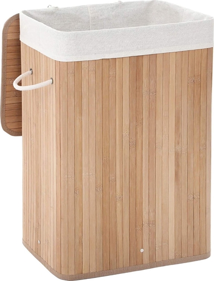 Picture of Kosz na pranie Leobert Kosz na Pranie, jasne drewno, bambus, zamykany - LCB10Y