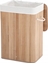 Изображение Kosz na pranie Songmics Bambusowy kosz na pranie, Skadany przechowywanie XL z wyjmowan podszewk, 72L, 40 x 30 x 60 cm, naturalny LCB10Y