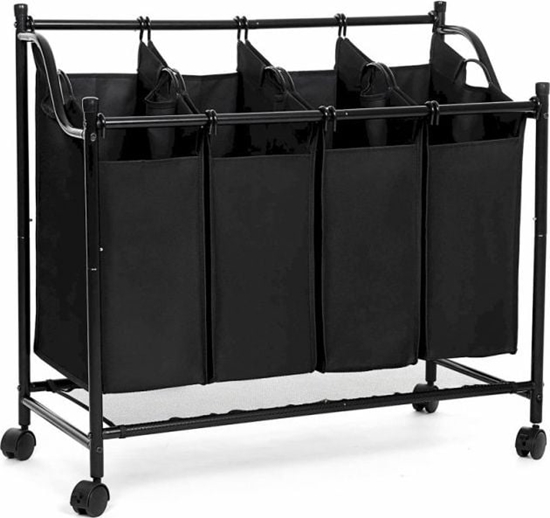Picture of Kosz na pranie Songmics Kosz na pranie na kókach, sortownik na bielizn 4 x 35l