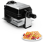 Изображение Krups FDD95D waffle iron 2 waffle(s) 1200 W Black, Stainless steel