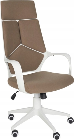 Изображение Krzeso biurowe Beliani Krzeso biurowe regulowane brzowo-biae DELIGHT