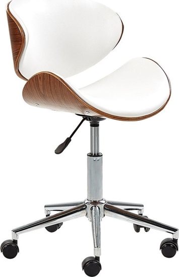 Изображение Krzeso biurowe Beliani Krzeso biurowe regulowane ekoskóra biae ROTTERDAM