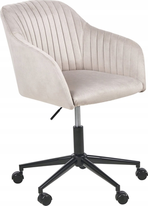 Attēls no Krzeso biurowe Beliani Krzeso biurowe regulowane welurowe beowoszare VENICE
