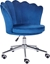 Изображение Krzeso biurowe Beliani Krzeso biurowe regulowane welurowe niebieskie MONTICELLO