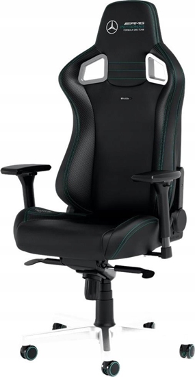 Изображение Krzeso biurowe Noblechairs aidim kd Noblechairs EPIC Mercedes-AMG Petronas Formula One Team - 2021 Edition Vinyl/PU hybrid leather Gaming Chair