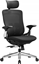 Изображение Krzeso biurowe Songmics Ergonomiczne regulowane krzeso biurowe rozkadane biurko - przednie lub tylne regulowane siedzenie - Obsuga do 150 kg - Black