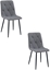 Изображение Krzeso tapicerowane ciemnoszare LIBRA tkanina do kuchni jadalni x2