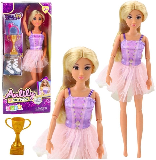 Picture of Lalka Anlily Baletnica W Sukience Ruchome Koczyny Akcesoria