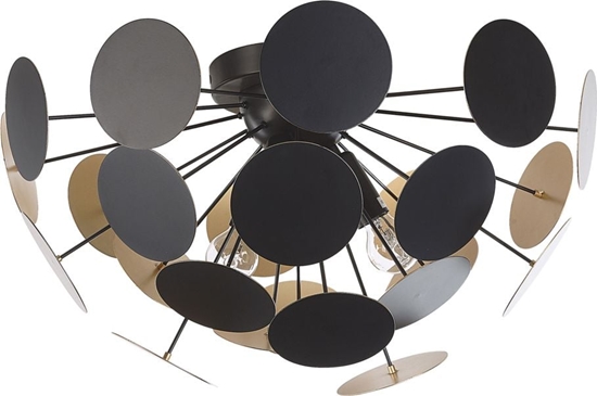 Picture of Lampa sufitowa Beliani Lampa sufitowa czarno-zota MARITSA