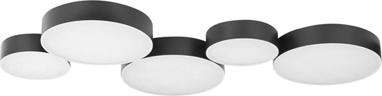 Picture of Lampa sufitowa Beliani Lampa sufitowa LED 5-punktowa metalowa czarna LUGA