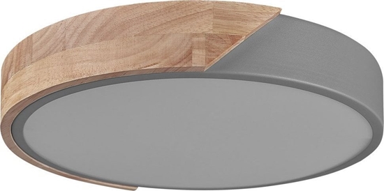 Picture of Lampa sufitowa Beliani Lampa sufitowa LED metalowa szara z jasnym drewnem PATTANI!