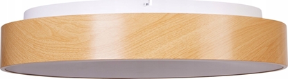 Picture of Lampa sufitowa Beliani Lampa sufitowa LED ze ciemniaczem metalowa jasne drewno BRAGOTO